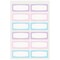 Avery® No-Iron Fabric Name Labels, Soft Pastels Preprinted Designs, Handwrite Only, 3/4" x 1-3/4", 24 Preprinted Labels (40775)